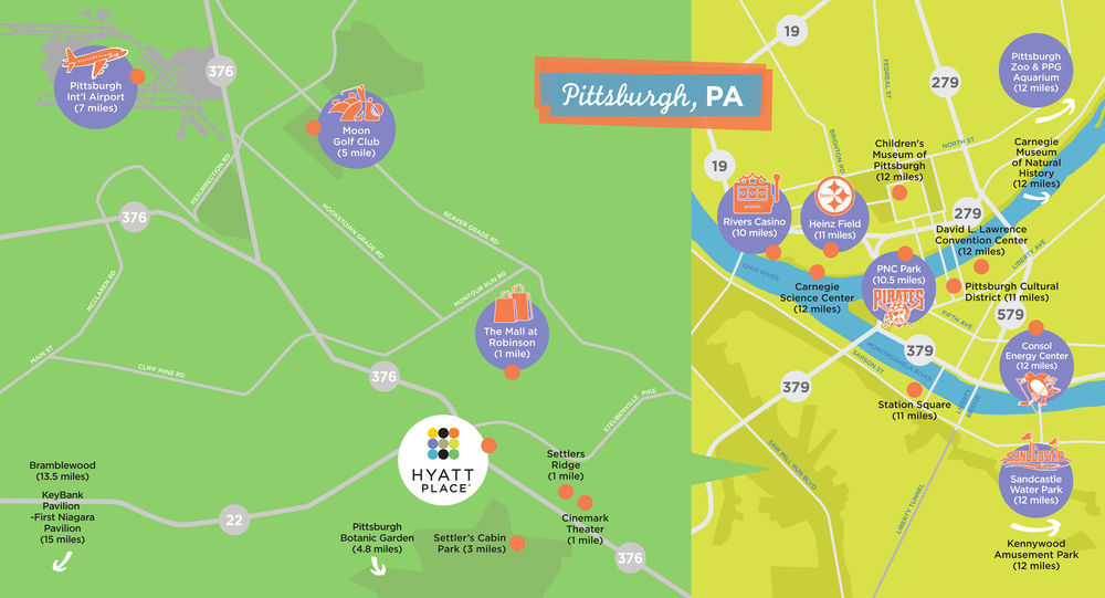 Hyatt Place Pittsburgh Airport - Robinson Mall Robinson Township Esterno foto